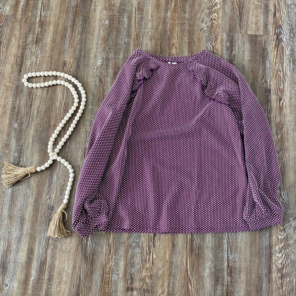 Purple Polka-dot Elle Blouse